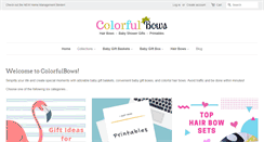 Desktop Screenshot of colorfulbows.com