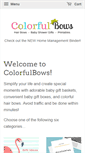 Mobile Screenshot of colorfulbows.com
